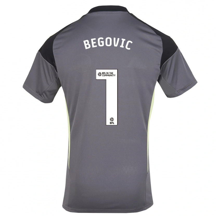 Danxen Herren Asmir Begovic #1 Trikot Grau Weiß Torwarttrikot 2025/26