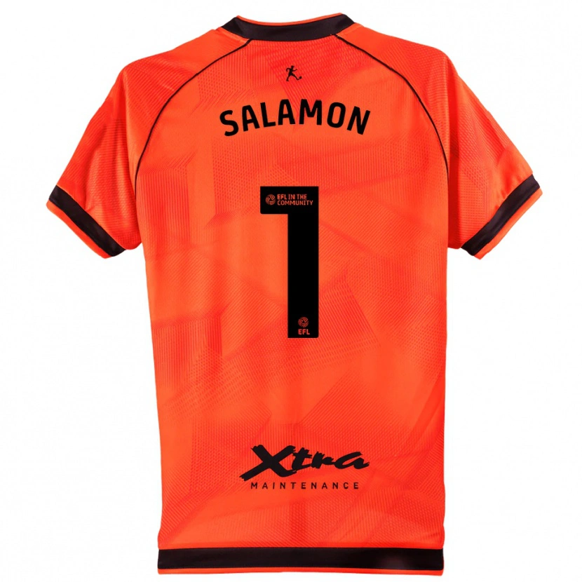 Danxen Herren Matteo Salamon #1 Trikot Orange Schwarz Torwarttrikot 2025/26