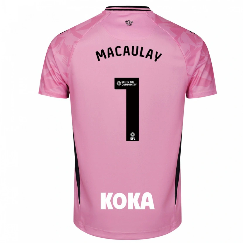 Danxen Herren Jonathan Macaulay #1 Trikot Hellpink Schwarz Torwarttrikot 2025/26