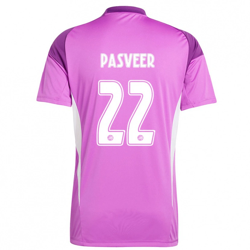 Danxen Herren Remko Pasveer #22 Trikot Hellviolett Weiß Torwarttrikot 2025/26