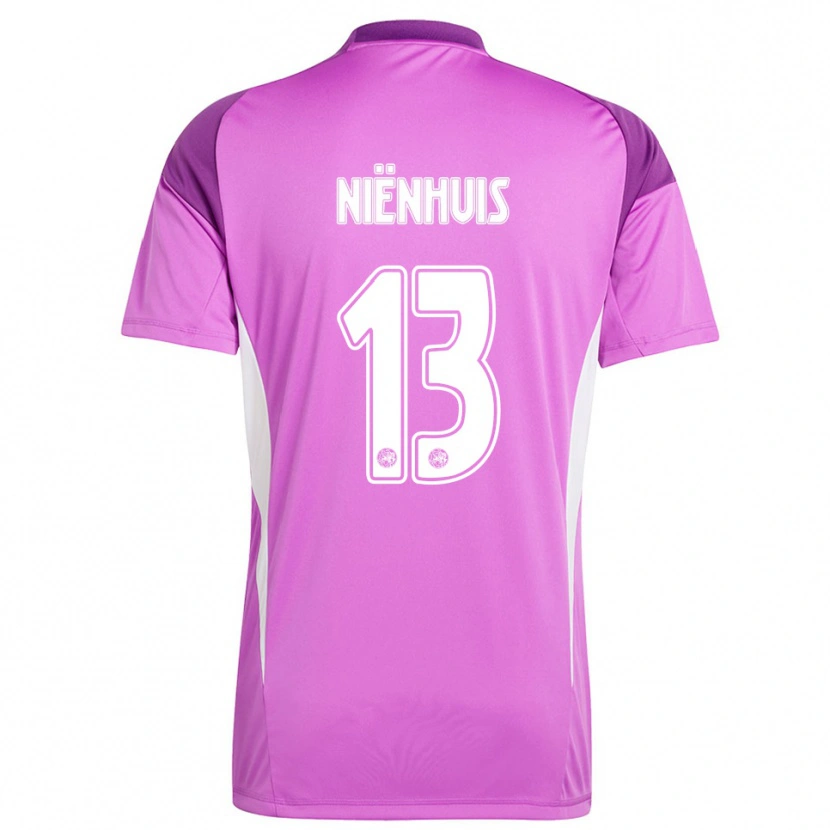 Danxen Herren Lois Niënhuis #13 Trikot Hellviolett Weiß Torwarttrikot 2025/26