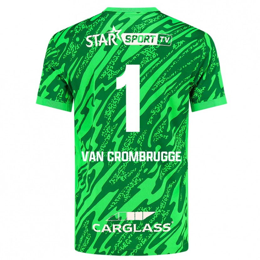 Danxen Herren Hendrik Van Crombrugge #1 Trikot Tiefgrün Weiß Torwarttrikot 2025/26