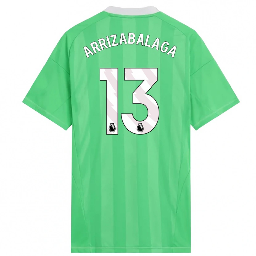 Danxen Herren Kepa Arrizabalaga #13 Trikot Hellgrün Weiß Torwarttrikot 2025/26