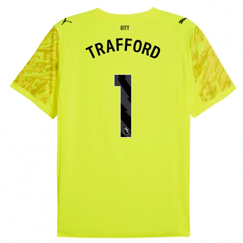 Danxen Herren James Trafford #1 Trikot Gelb Orange Schwarz Torwarttrikot 2025/26