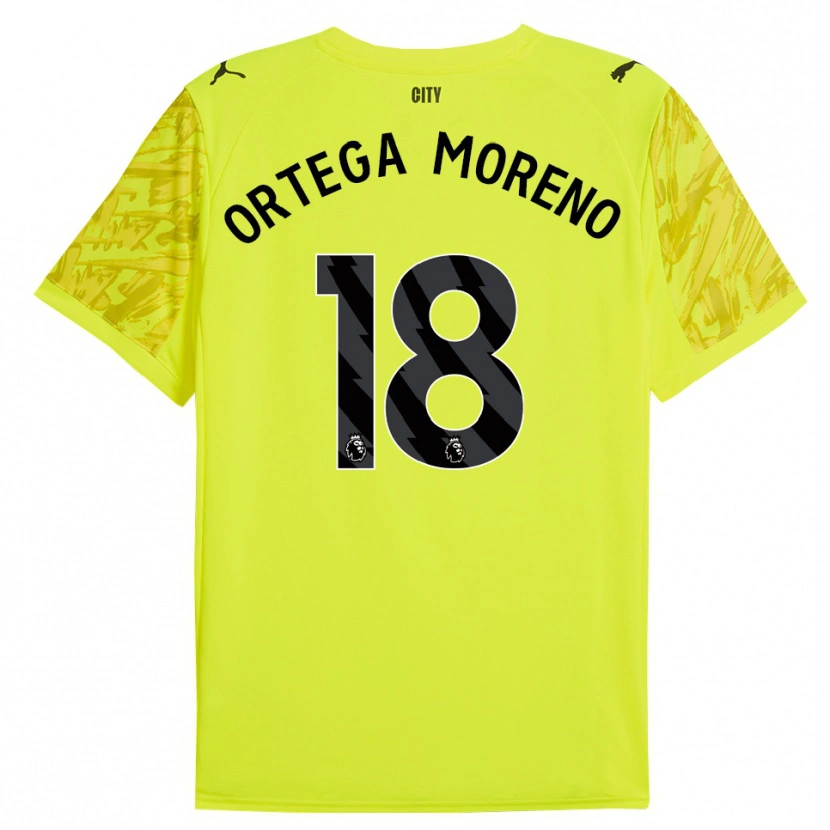 Danxen Herren Stefan Ortega #18 Trikot Gelb Orange Schwarz Torwarttrikot 2025/26