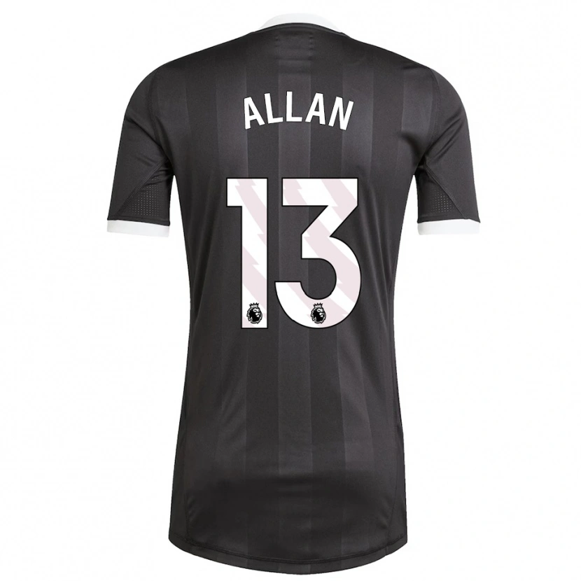 Danxen Herren Jack Allan #13 Trikot Schwarz Weiß Torwarttrikot 2025/26