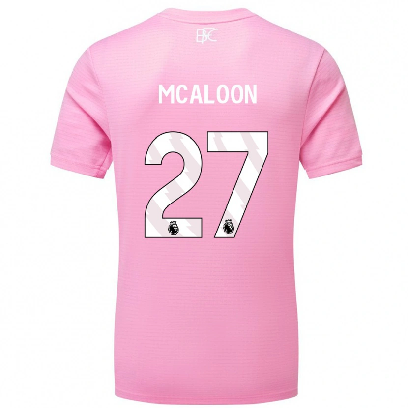 Danxen Herren Naoisha Mcaloon #27 Trikot Rosa Weiß Torwarttrikot 2025/26