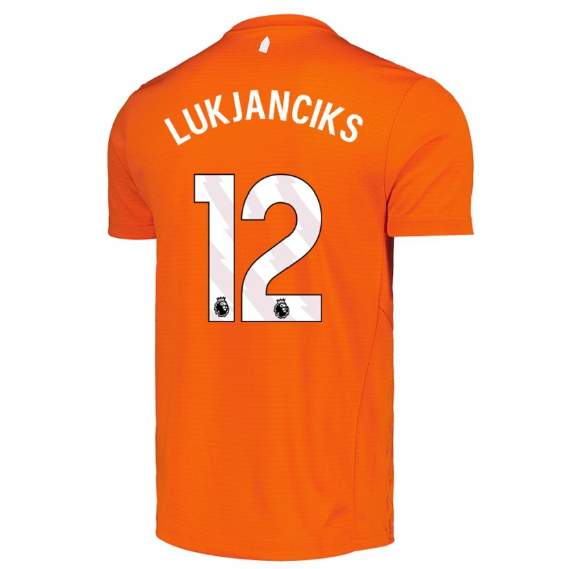 Danxen Herren Douglass Lukjanciks #12 Trikot Orange Schwarz Torwarttrikot 2025/26