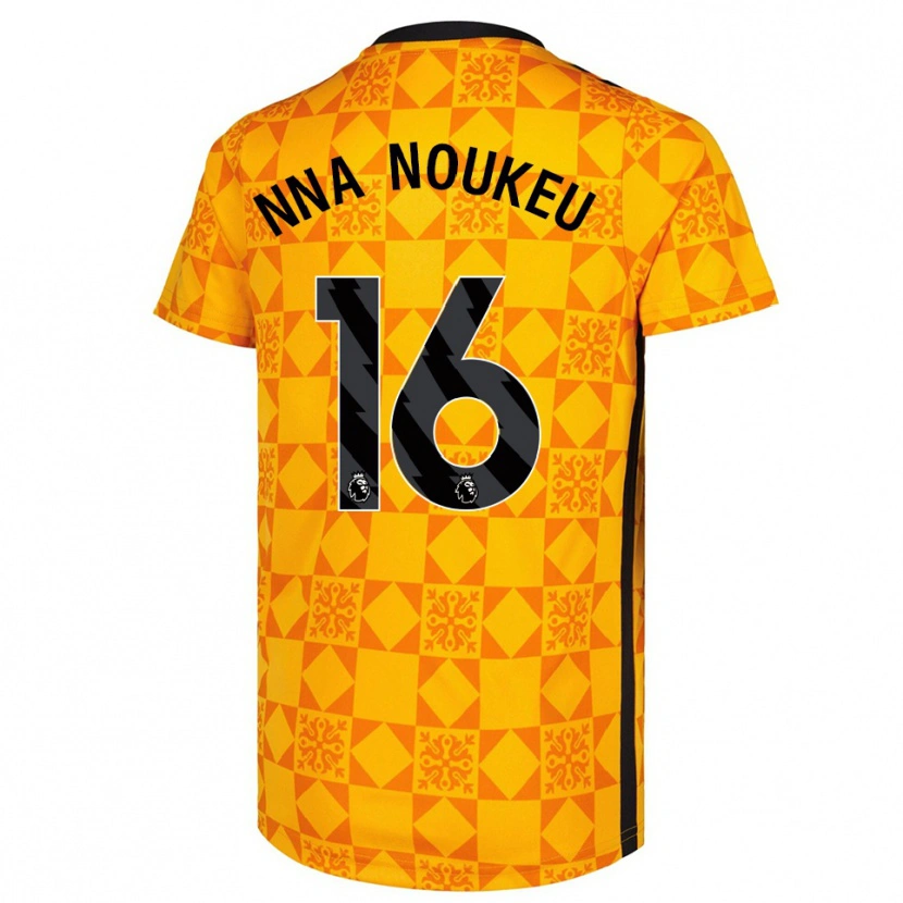 Danxen Herren Blondy Nna Noukeu #16 Trikot Gelb Schwarz Torwarttrikot 2025/26
