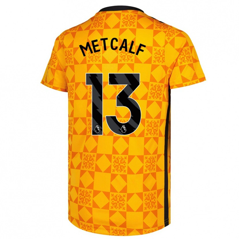 Danxen Herren Ben Metcalf #13 Trikot Gelb Schwarz Torwarttrikot 2025/26