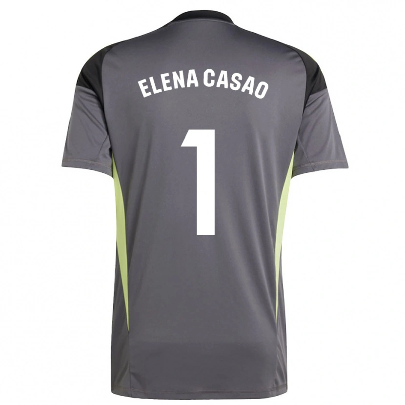 Danxen Herren Elena Casao López #1 Trikot Dunkelgrau Schwarz Torwarttrikot 2025/26
