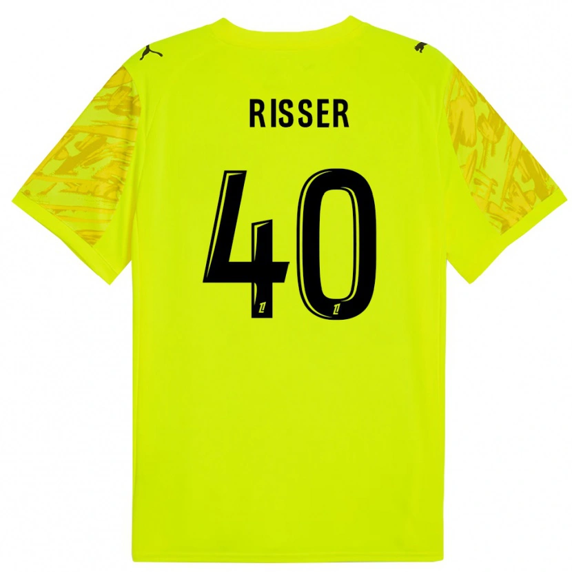 Danxen Herren Robin Risser #40 Trikot Leuchtgrün Schwarz Torwarttrikot 2025/26