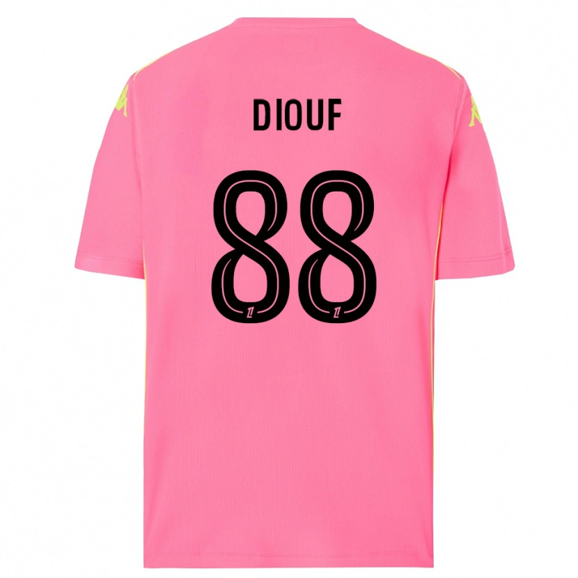 Danxen Herren Yehvann Diouf #88 Trikot Knallpink Schwarz Torwarttrikot 2025/26