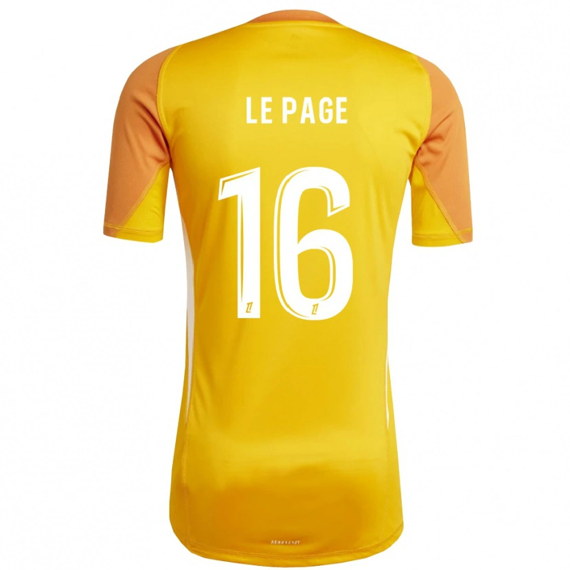 Danxen Herren Manon Le Page #16 Trikot Orange Weiß Torwarttrikot 2025/26