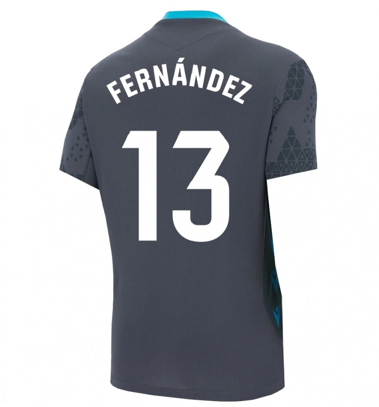 Danxen Herren Andrés Fernández #13 Trikot Dunkelgrau Schwarz Torwarttrikot 2025/26