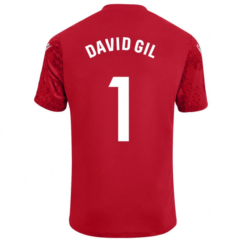 Danxen Herren David Gil #1 Trikot Rot Weiß Torwarttrikot 2025/26