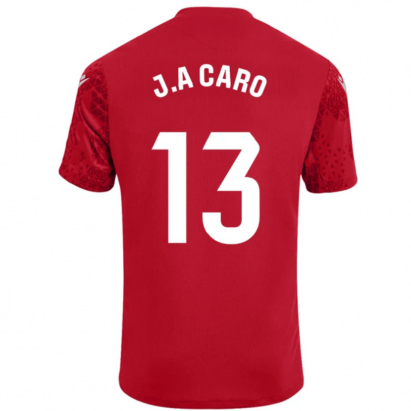 Danxen Herren José Antonio Caro #13 Trikot Rot Weiß Torwarttrikot 2025/26
