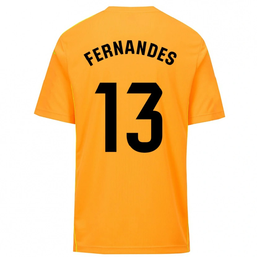Danxen Herren Guilherme Fernandes #13 Trikot Orange Schwarz Torwarttrikot 2025/26