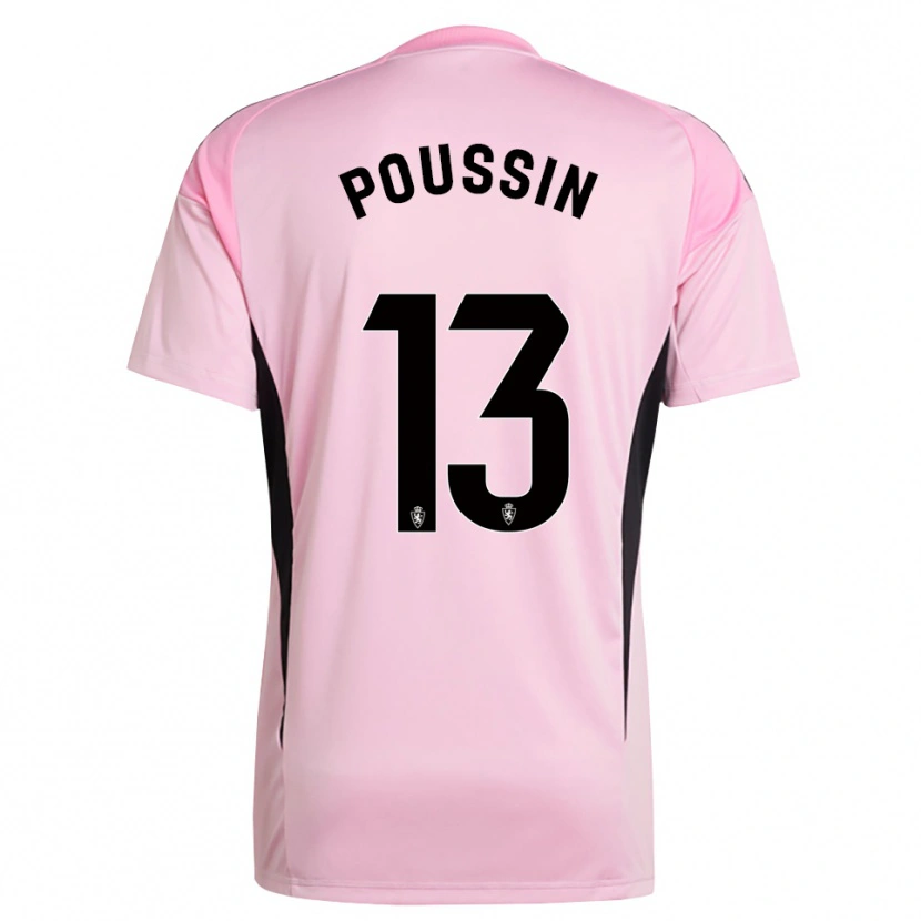 Danxen Herren Gaëtan Poussin #13 Trikot Hellpink Schwarz Torwarttrikot 2025/26