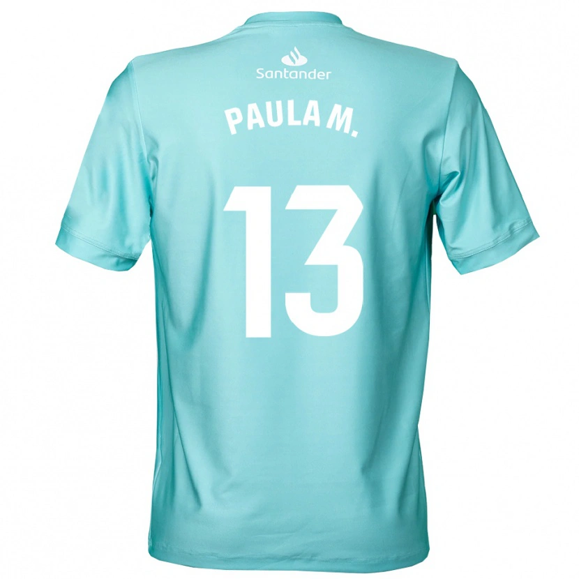 Danxen Herren Paula Muñoz Álvarez #13 Trikot Hellcyan Weiß Torwarttrikot 2025/26