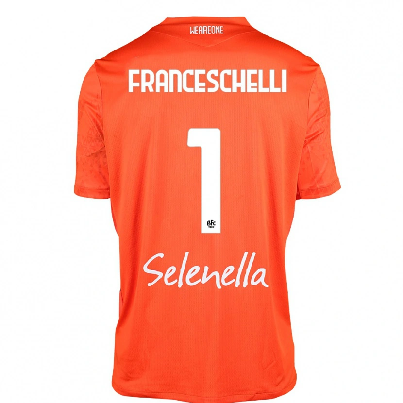Danxen Herren Matteo Franceschelli #1 Trikot Orange Schwarz Weiß Torwarttrikot 2025/26