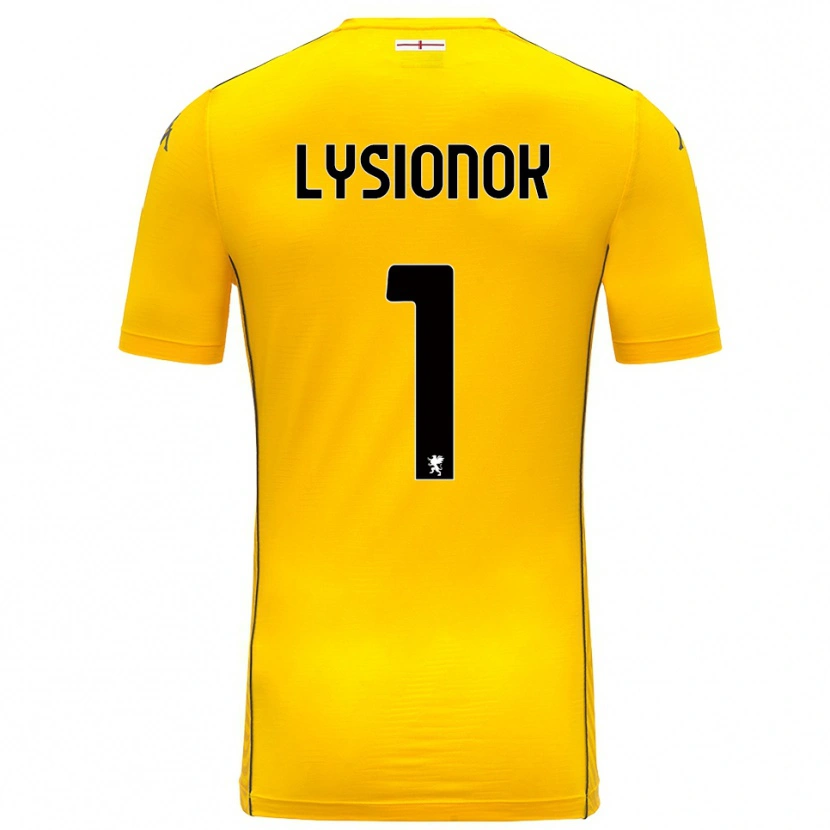 Danxen Herren Ernestas Lysionok #1 Trikot Dunkelgelb Schwarz Torwarttrikot 2025/26