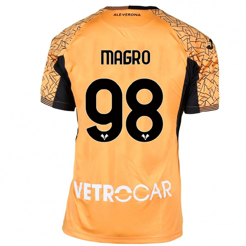 Danxen Herren Federico Magro #98 Trikot Orange Schwarz Weiß Torwarttrikot 2025/26