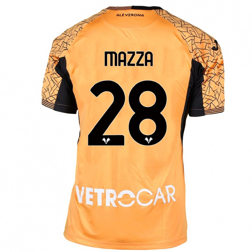 Danxen Herren Vittoria Karol Mazza #28 Trikot Orange Schwarz Weiß Torwarttrikot 2025/26