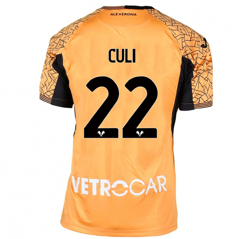 Danxen Herren Daniel Culi #22 Trikot Orange Schwarz Weiß Torwarttrikot 2025/26