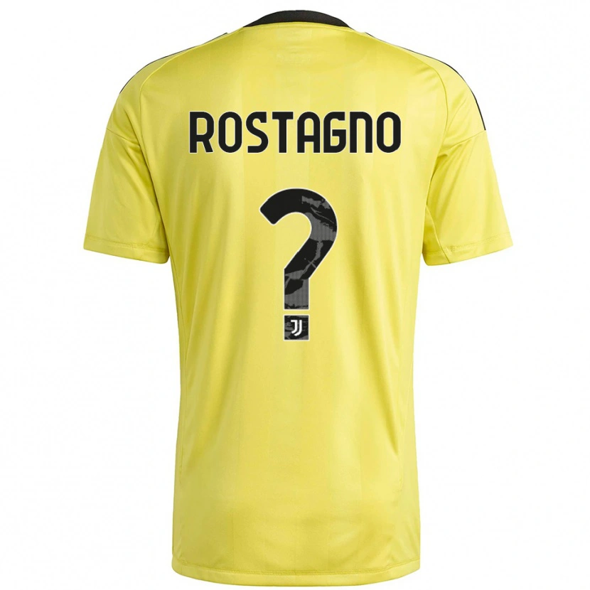 Danxen Herren Alberto Rostagno #0 Trikot Gelb Weiß Torwarttrikot 2025/26