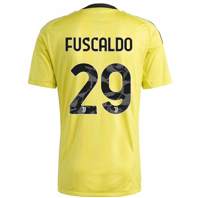 Danxen Herren Matteo Fuscaldo #29 Trikot Gelb Weiß Torwarttrikot 2025/26