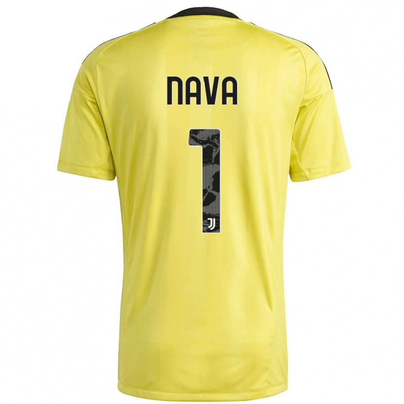 Danxen Herren Sebastiano Nava #1 Trikot Gelb Weiß Torwarttrikot 2025/26