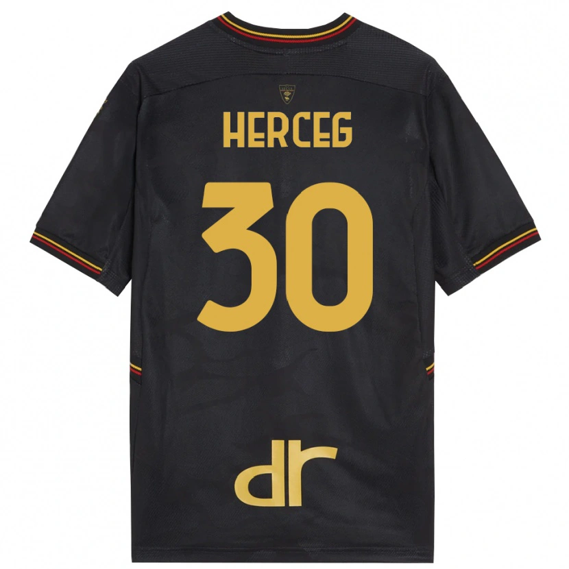 Danxen Herren Lovro Herceg #30 Trikot Schwarz Braun Torwarttrikot 2025/26