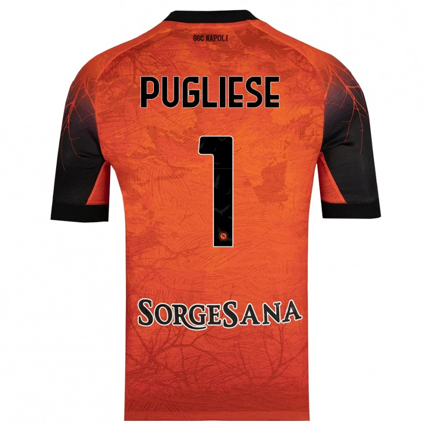 Danxen Herren Claudio Pugliese #1 Trikot Orange Rot Schwarz Torwarttrikot 2025/26