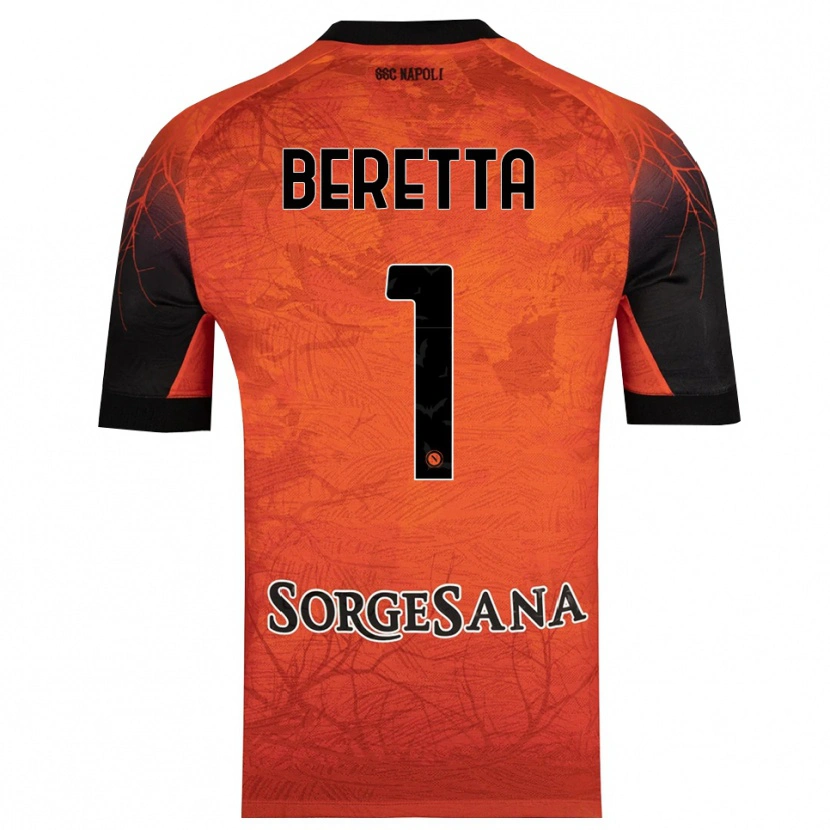 Danxen Herren Beatrice Beretta #1 Trikot Orange Rot Schwarz Torwarttrikot 2025/26
