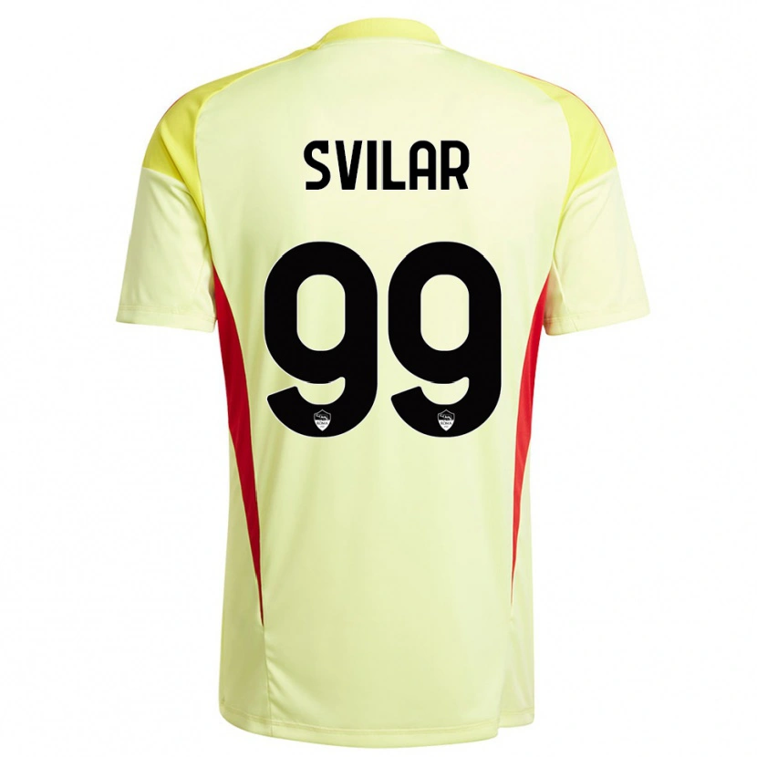Danxen Herren Mile Svilar #99 Trikot Hellgelb Orange Torwarttrikot 2025/26