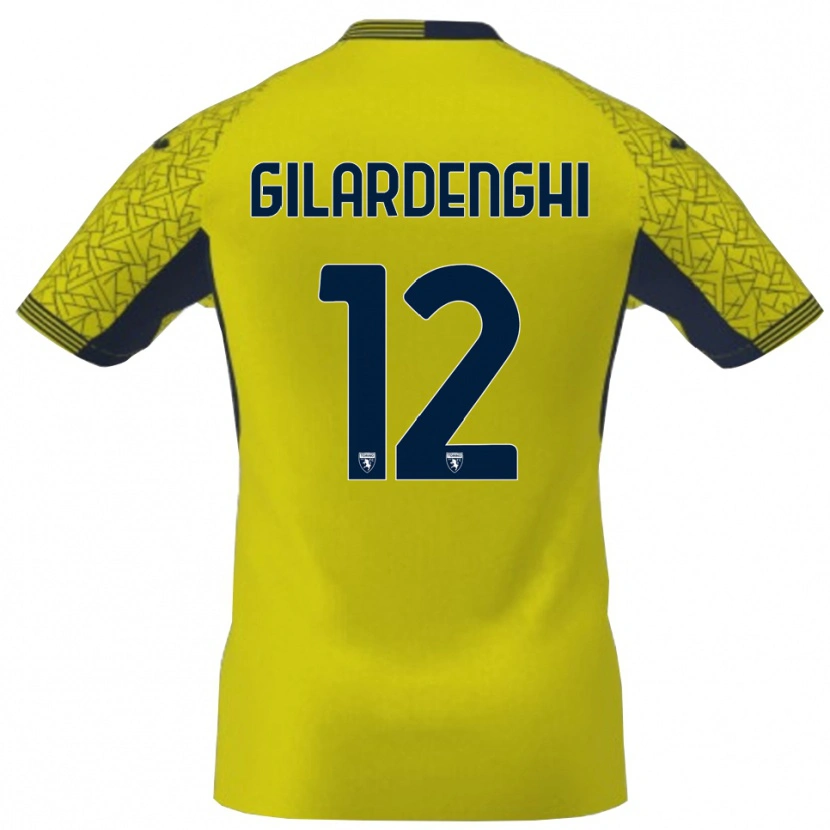 Danxen Herren Riccardo Gilardenghi #12 Trikot Gelb Schwarz Torwarttrikot 2025/26