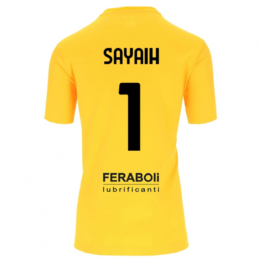 Danxen Herren Ilyas Sayaih #1 Trikot Gelb Schwarz Torwarttrikot 2025/26