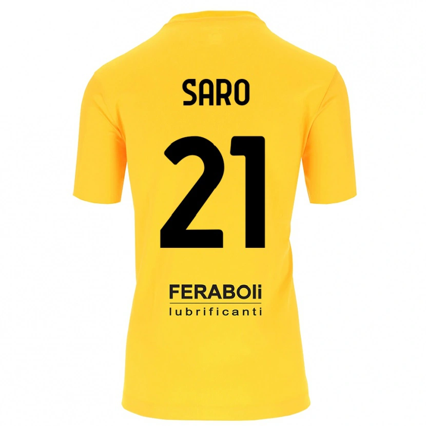 Danxen Herren Gianluca Saro #21 Trikot Gelb Schwarz Torwarttrikot 2025/26