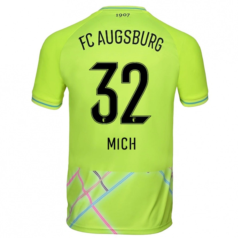 Danxen Herren Fabian Mich #32 Trikot Grün Gelb Schwarz Torwarttrikot 2025/26
