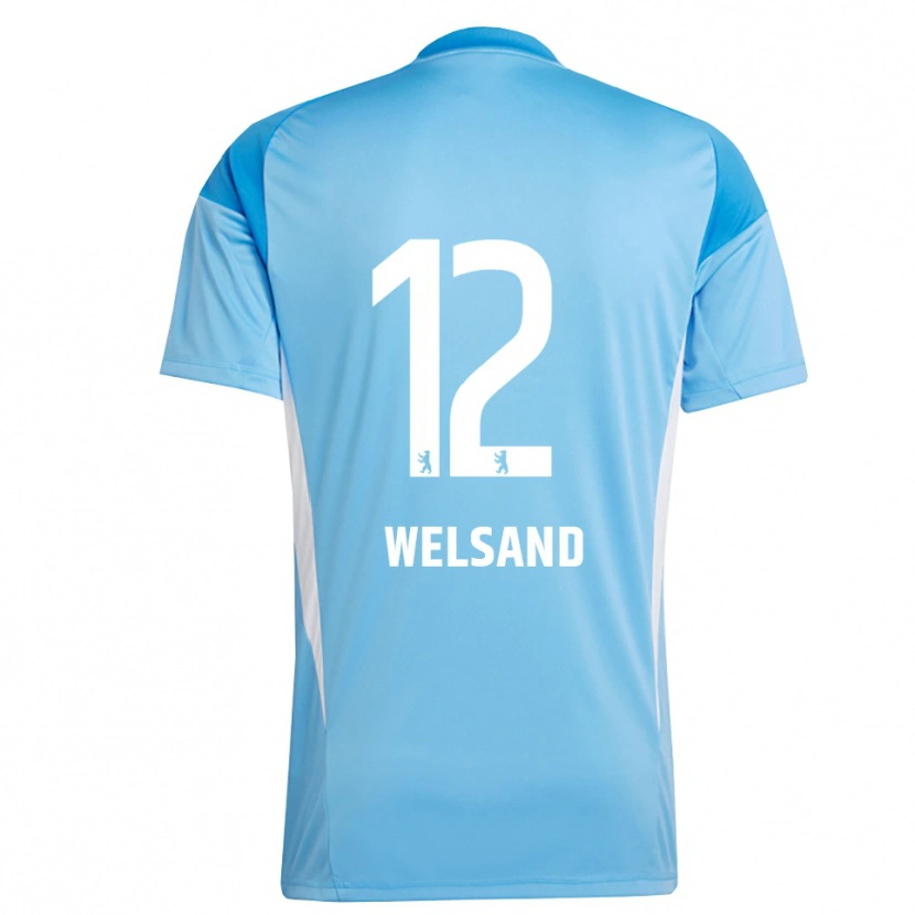 Danxen Herren Oskar Welsand #12 Trikot Blau Schwarz Torwarttrikot 2025/26