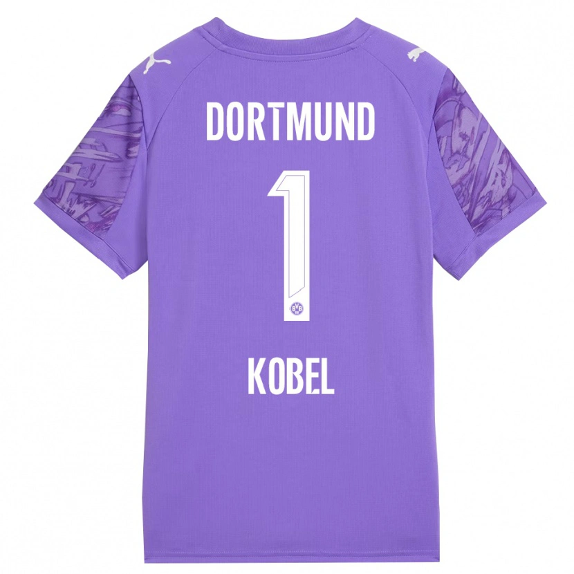 Danxen Herren Gregor Kobel #1 Trikot Flieder Weiß Torwarttrikot 2025/26