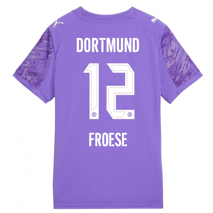 Danxen Herren Julien Froese #12 Trikot Flieder Weiß Torwarttrikot 2025/26