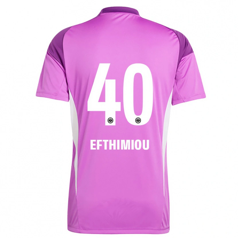 Danxen Herren Sissis Efthimiou #40 Trikot Flieder Weiß Torwarttrikot 2025/26