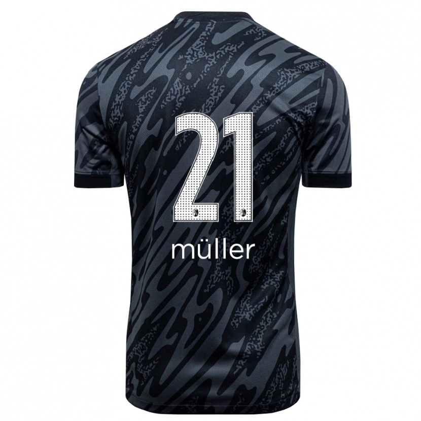 Danxen Herren Florian Müller #21 Trikot Schwarz Weiß Torwarttrikot 2025/26