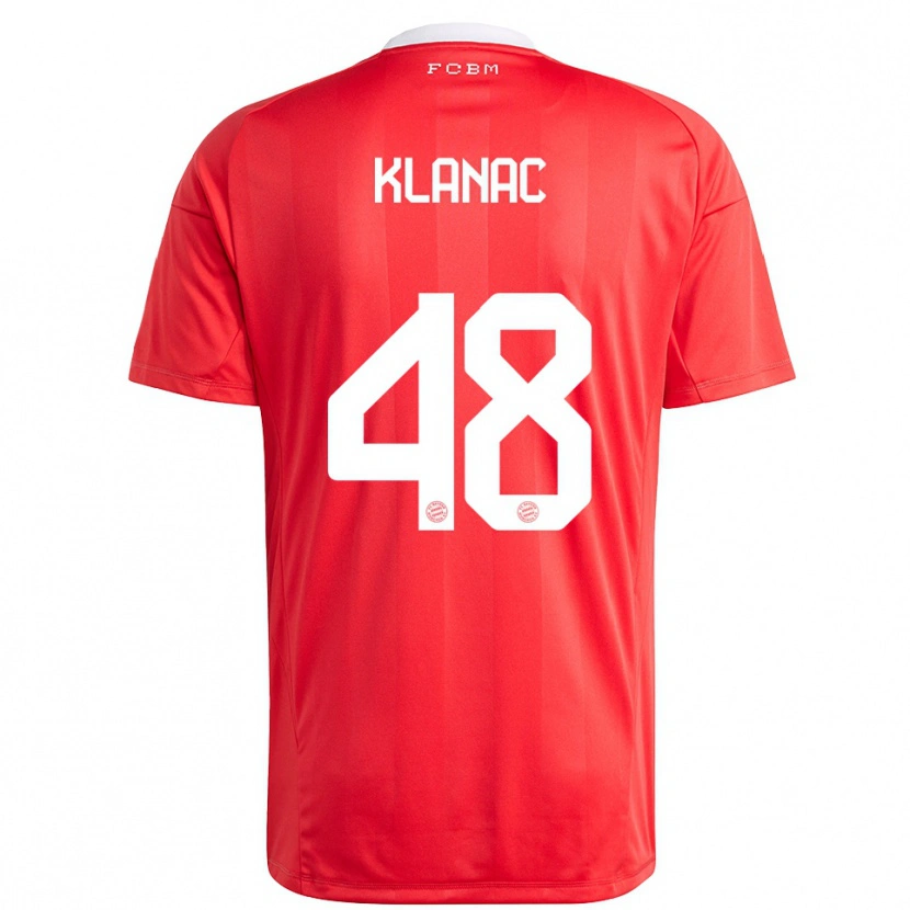 Danxen Herren Leon Klanac #48 Trikot Rot Weiß Torwarttrikot 2025/26