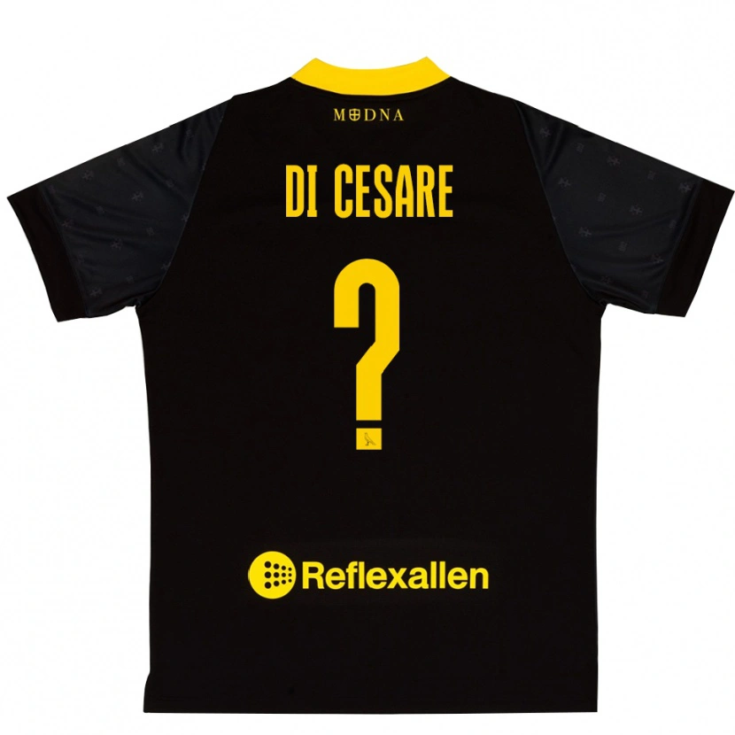 Danxen Herren Gabriele Di Cesare #0 Trikot Schwarz Gelb Torwarttrikot 2025/26