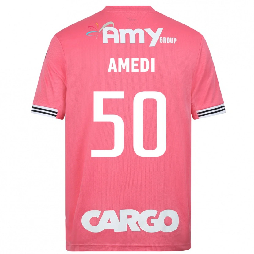 Danxen Herren Roie Amedi #50 Trikot Pink Weiß Torwarttrikot 2025/26