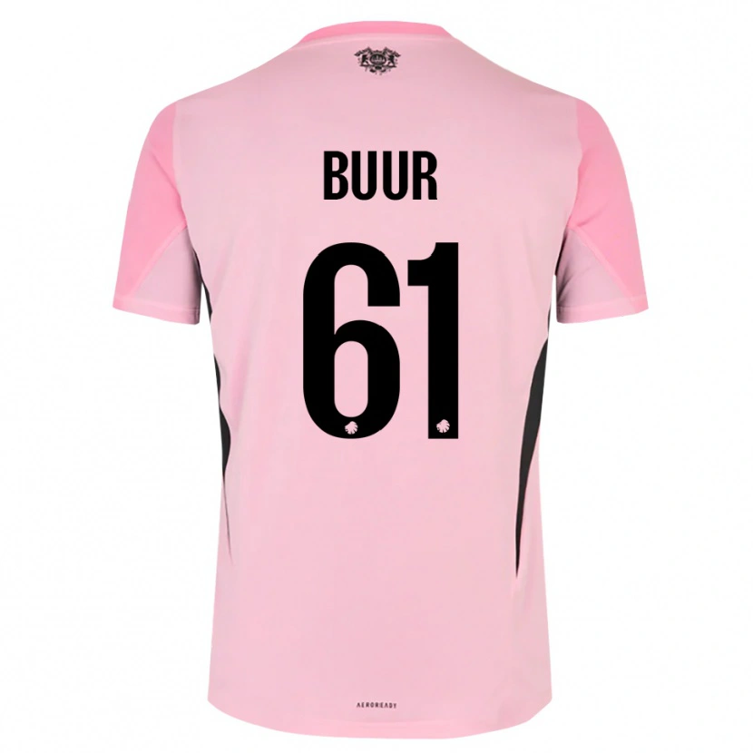 Danxen Herren Oscar Buur #61 Trikot Pink Schwarz Torwarttrikot 2025/26