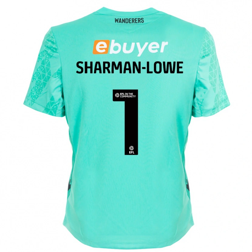Danxen Damen Teddy Sharman-Lowe #1 Trikot Aqua Schwarz Torwarttrikot 2025/26